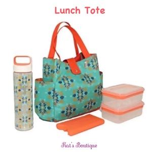 eco one insulated 5 piece lunch tote set